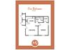 1 bedroom 1 bathroom floor plan at Mission Vista Apartments at Tucson. AZ